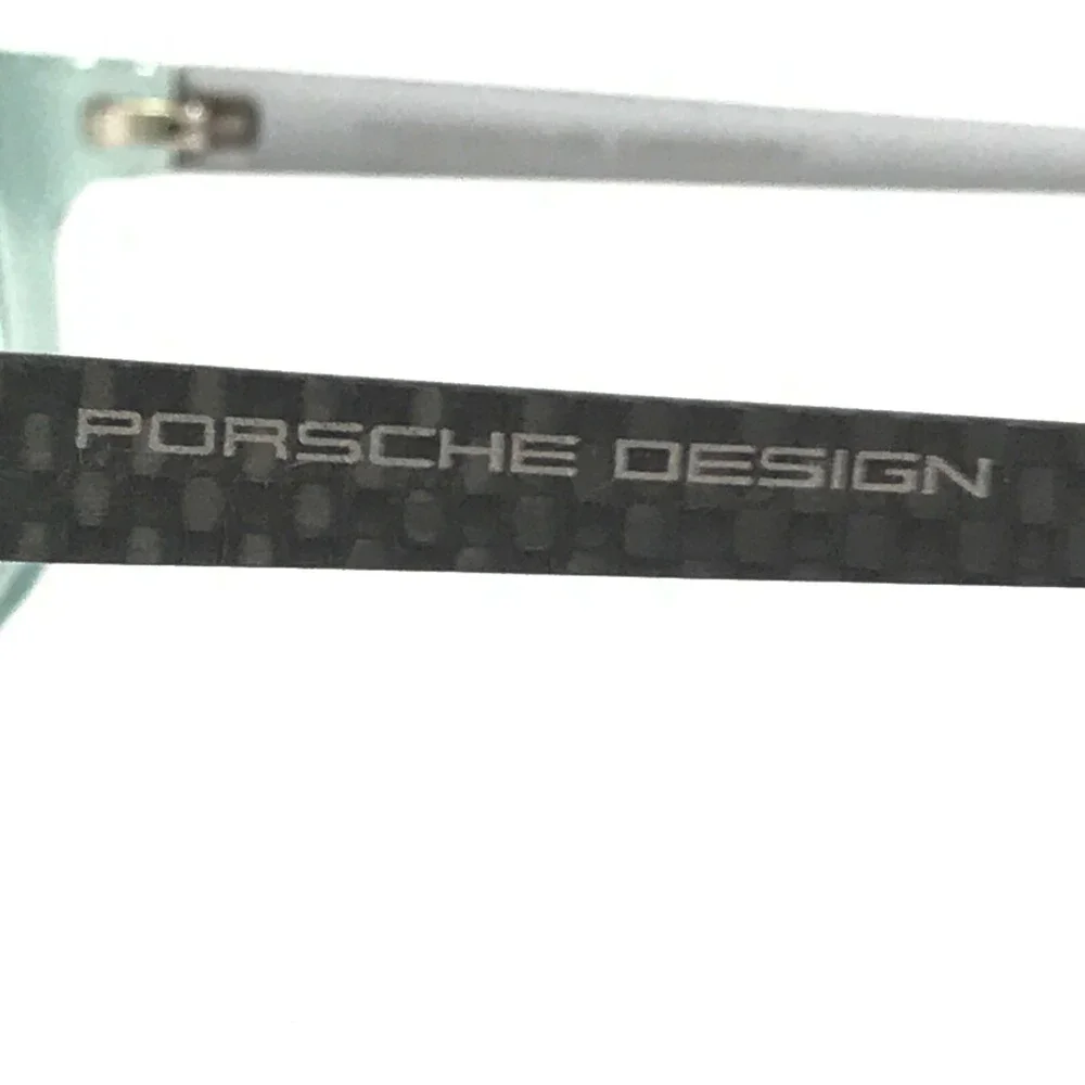 Porsche Design Eyeglasses Frames P8247 B Grey Clear Green Cat Eye 55-16-135